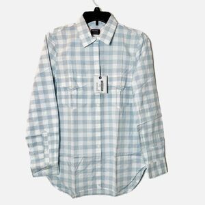 NWT UNTUCKIT Womens Santa Marzi Button Up Shirt Long Sleeve